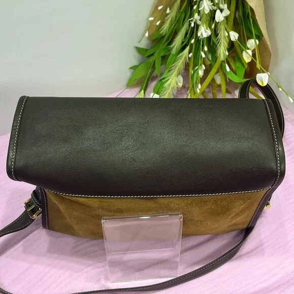Loewe Olive and Black Crossbody Bag - Picture 10 of 15